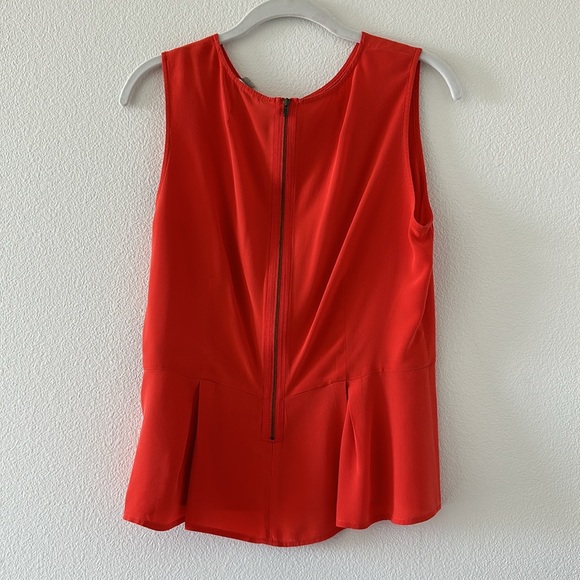 Fossil orange dressy sleeveless blouse - Picture 2 of 4